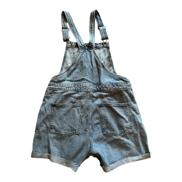 Universal Thread Blue Denim Overalls Size 8 - Picture 3 of 10